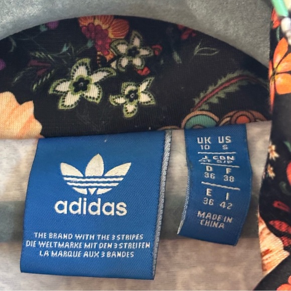 ADIDAS Sz S Floral Track Oversized Jacket Jardim Agharta - Picture 5 of 9